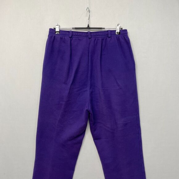 St. John Sport Marie Gray Pull On Pants Sweatpants Size Large Purple M275 -13 - Picture 15 of 16